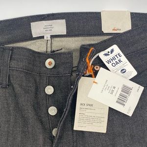 Men's Jack Spade Bt-02 Selvage Slim Black Jeans Button Fly